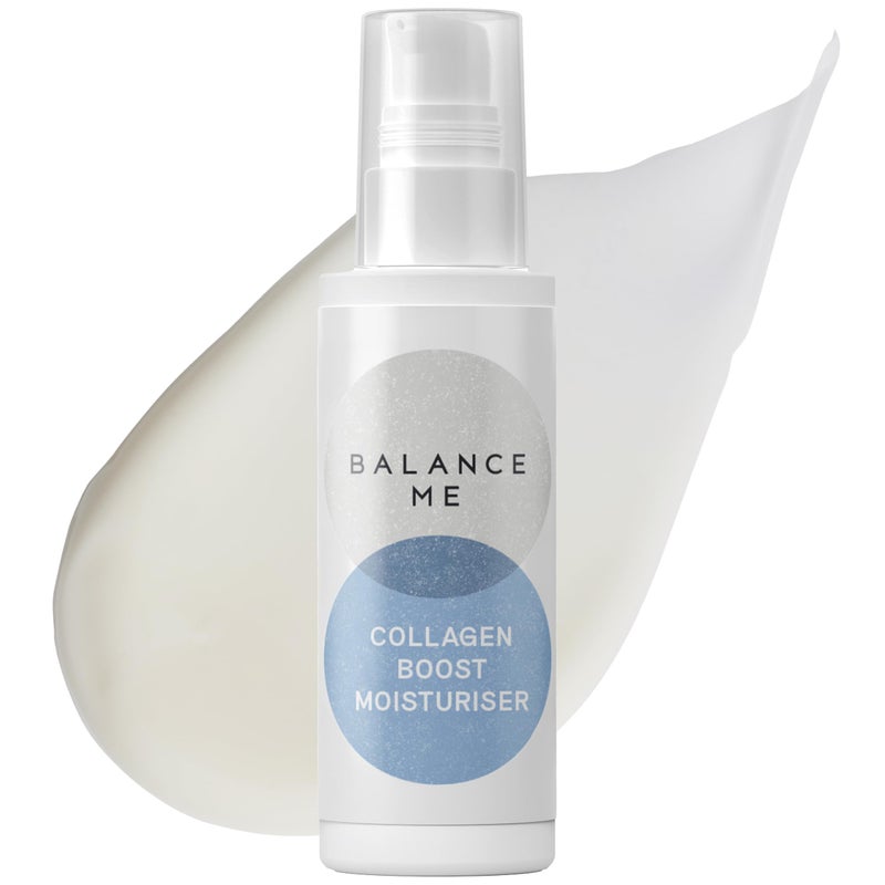 Balance Me Collagen Boost Moisturiser, Smooth and Rejuvenate Face & Neck, Anti-Ageing Cream â€¯For All Skin Types, Peptides & Hyaluronic Acid, 99.9% Natural, Vegan/Cruelty Free, Madeâ€¯Inâ€¯UK, 1.7 Fl Oz - Image 1