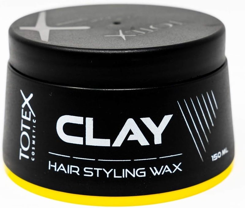 Totex Hair Clay Wax for Men 150ml Strong Hold Hair Styling Paste with Matte Finish Natural Messy Look Texture Coconut Scent Hair Defining Clay for Thick Short Hair Barber Shop Quality