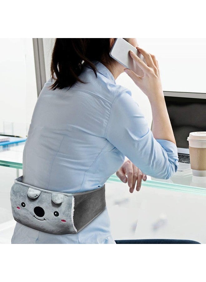 Arabest Hot Water Bag, Rubber Hot Water Bottle with Waist Cover for Menstrual Cramps, Pain Relief, Warm Water Pouch with Soft Plush Hand Waist Warmer Cover  - Image 3