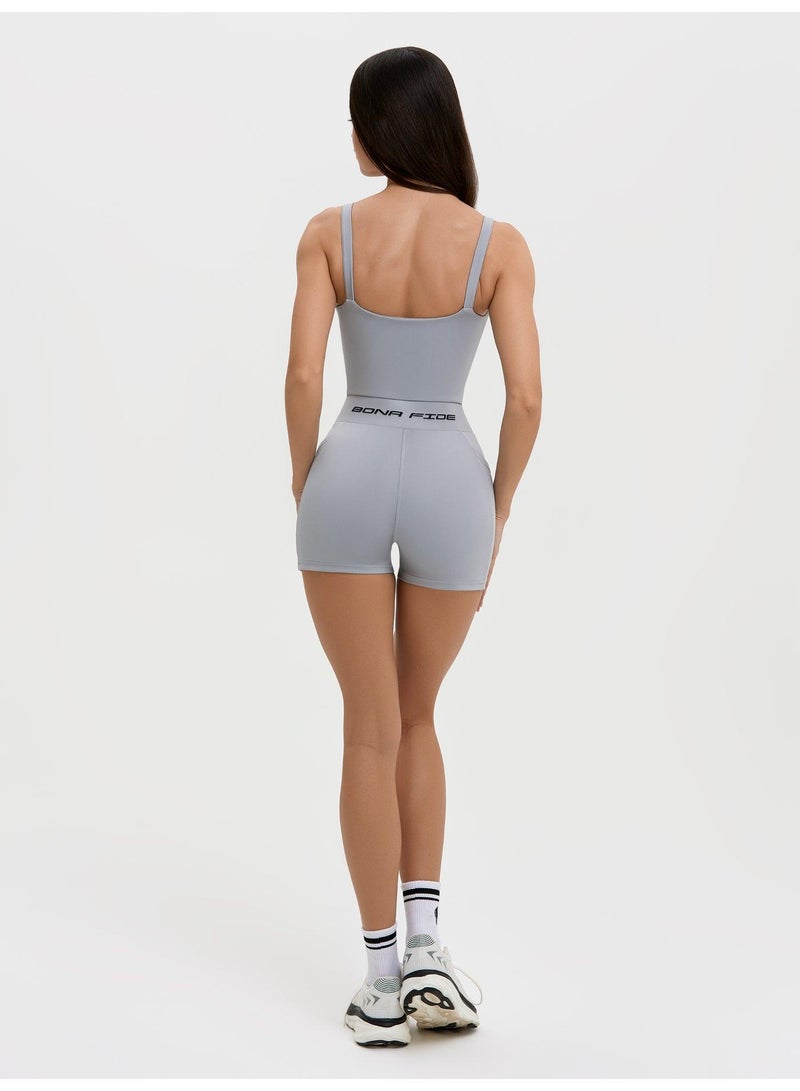 بونا فيدي Juicy Light افرول رياضي نسائي بشدٍّ للبطن رافع للمؤخرة – رمادي - Image 2