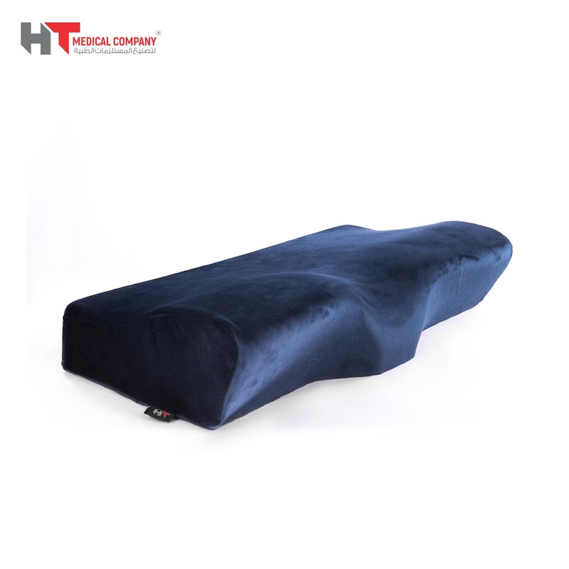 HT Memory Foam German Medical Bed Pillow, Orthopedic Support Cervical Pillow for Better Sleep Indoor Bedroom (Blue) - Image 5