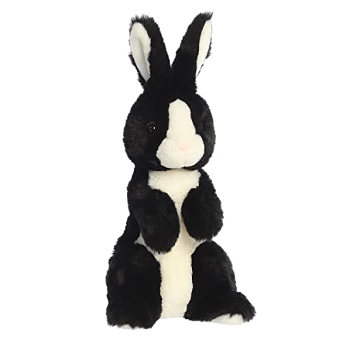 Aurora Vibrant Spring Sitting Pretty Bunny Stuffed Animal Decorative Charm Endless Fun Black 14 Inches - Image 5