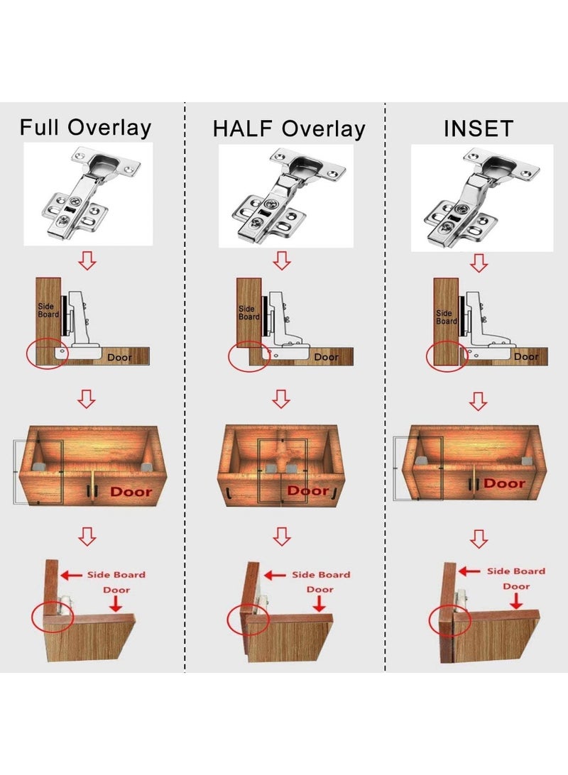 Two-Piece Soft-Cclose Kitchen Corner Hinge (90°) – 180° Adjustable Fold-Back Cabinet Hinge - Image 5
