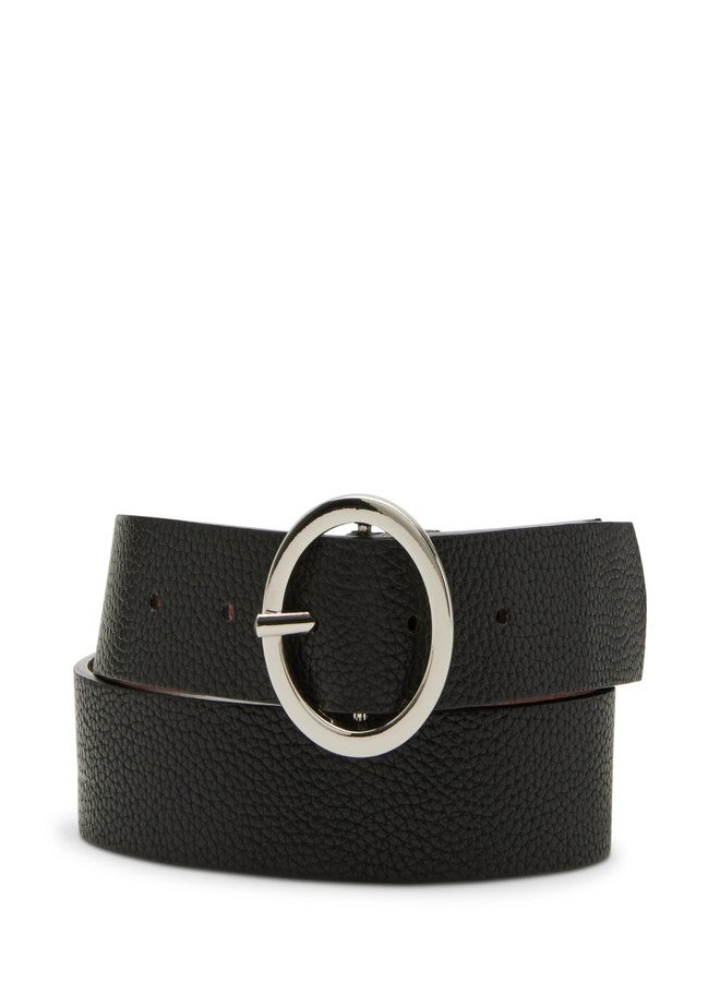 Steve Madden Women's Jane Reversible Pant Belt, Black/Cognac, L - Image 1