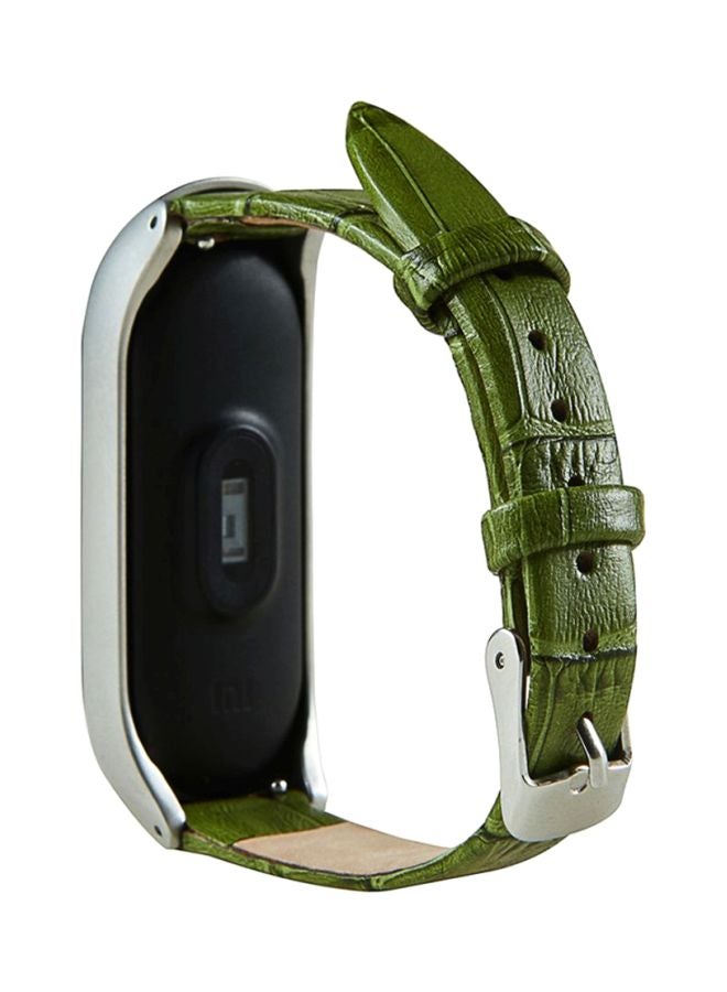 Voberry Replacement Band With Metal Case For Xiaomi Mi Band 3 Green - Image 3