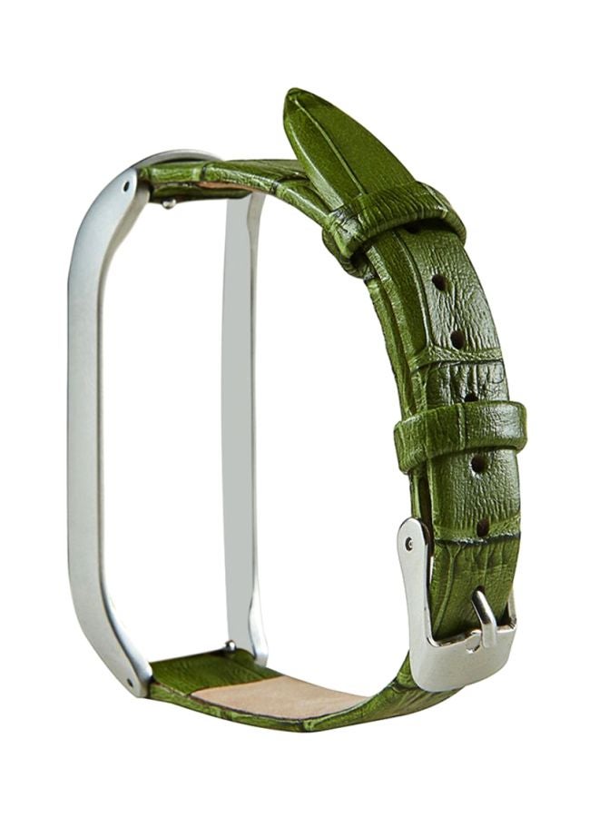 Voberry Replacement Band With Metal Case For Xiaomi Mi Band 3 Green - Image 2