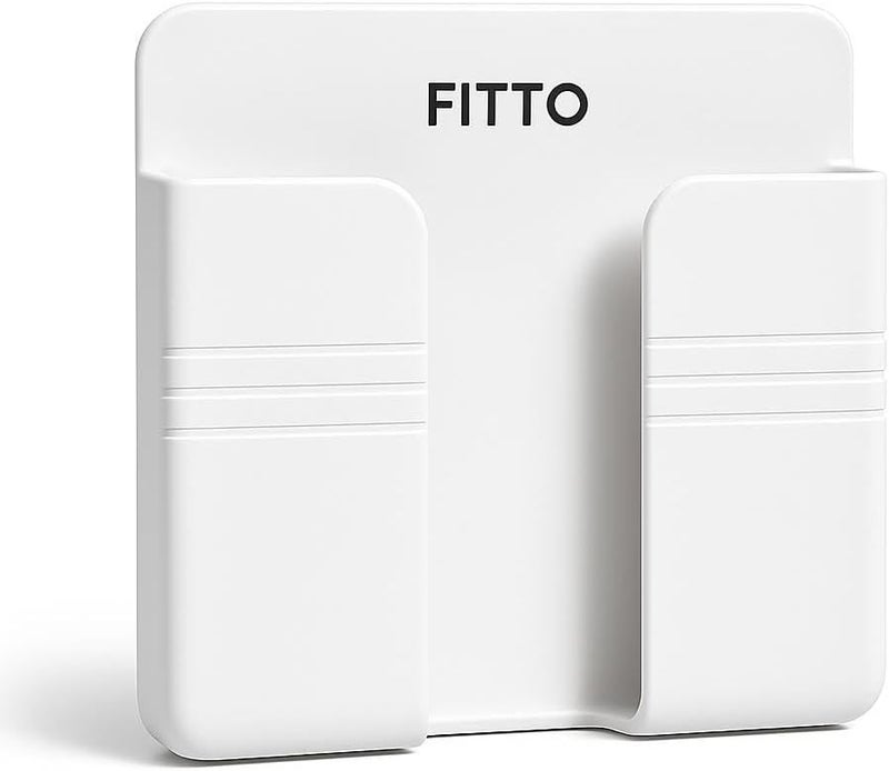 FITTO Wall Mounted Mobile Phone Charging Stand - Adhesive Wall Shelf, Space-Saving Organizer for Smartphones, Tablets, and Small Devices - Easy Installation, No Drilling, Sturdy, and Stylish - Image 1