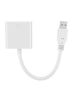 Thoraya USB 3.0 to VGA Adapter Cable for Win 7/8 System (White)  - Image 2