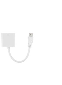 Thoraya USB 3.0 to VGA Adapter Cable for Win 7/8 System (White)  - Image 1