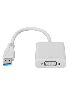 Thoraya USB 3.0 to VGA Adapter Cable for Win 7/8 System (White)  - Image 3