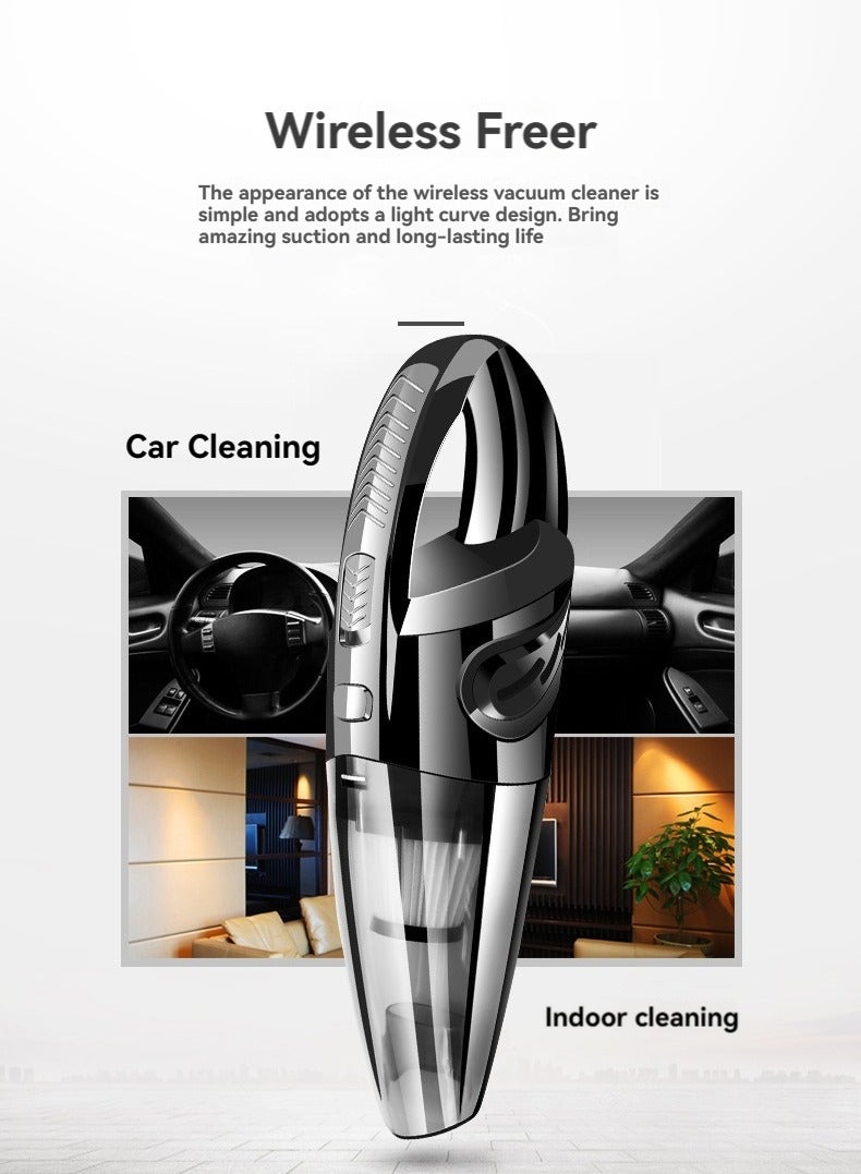 Wireless Car Mounted Small Sized High Power Portable Vacuum Cleaner For Both Dry And Wet Use - Image 4