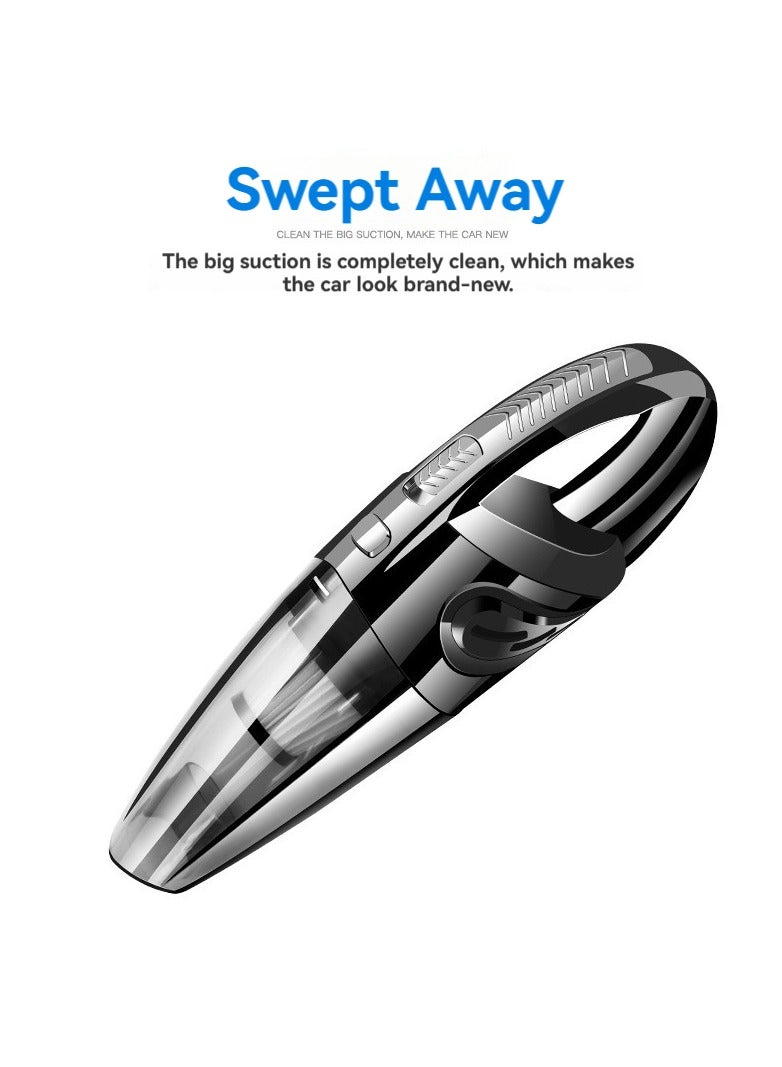 Wireless Car Mounted Small Sized High Power Portable Vacuum Cleaner For Both Dry And Wet Use - Image 2
