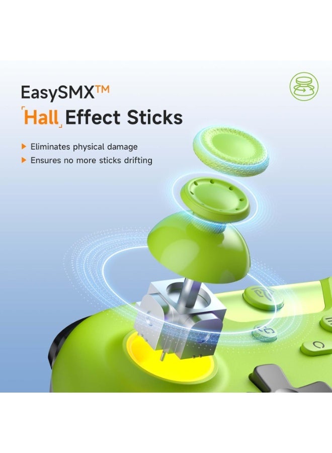 EasySMX جهاز تحكم ألعاب كلاسيكي EasySMX X05 بلوتوث لجهاز الكمبيوتر/ستيم/آيفون/أندرويد/سويتش مع تأثير هول وأضواء RGB الزناد اهتزاز توربو مضاد للانجراف بطارية 750 مللي أمبير متوافق مع أسطورة الأسود: وكونغ، دعم متعدد المنصات - Image 5