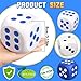 Cybemaga Large 3 inch Foam Fidget Dice for Kids Adults Jumbo Squeeze Dice for Stress Relief Giant Squishies Square Cube with Dots 6 Sided for Family Board Game Classroom Math Learning Party Favors 3 PCS - Image 4