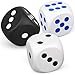 Cybemaga Large 3 inch Foam Fidget Dice for Kids Adults Jumbo Squeeze Dice for Stress Relief Giant Squishies Square Cube with Dots 6 Sided for Family Board Game Classroom Math Learning Party Favors 3 PCS - Image 2