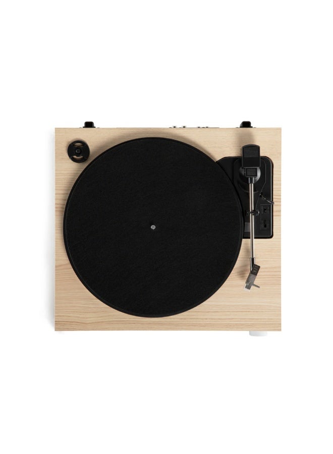 Victrola Harmony – Bluetooth Turntable System– 3-Speed Vinyl Record Player, Stereo Speakers, Audio Technica ATN3600L, Bluetooth in & Out (Natural) - Image 2