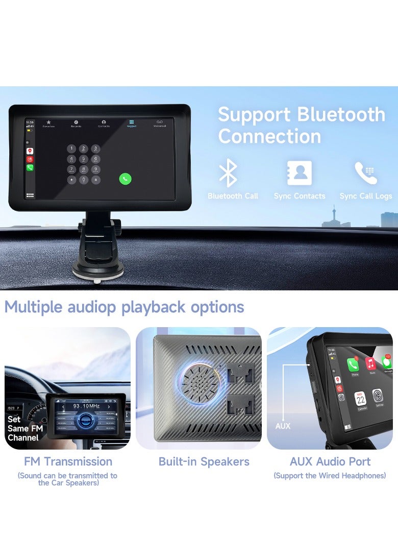 Generic 7 Inch HD Touched Screen Car Bluthooth MP5 Player Black - Image 4