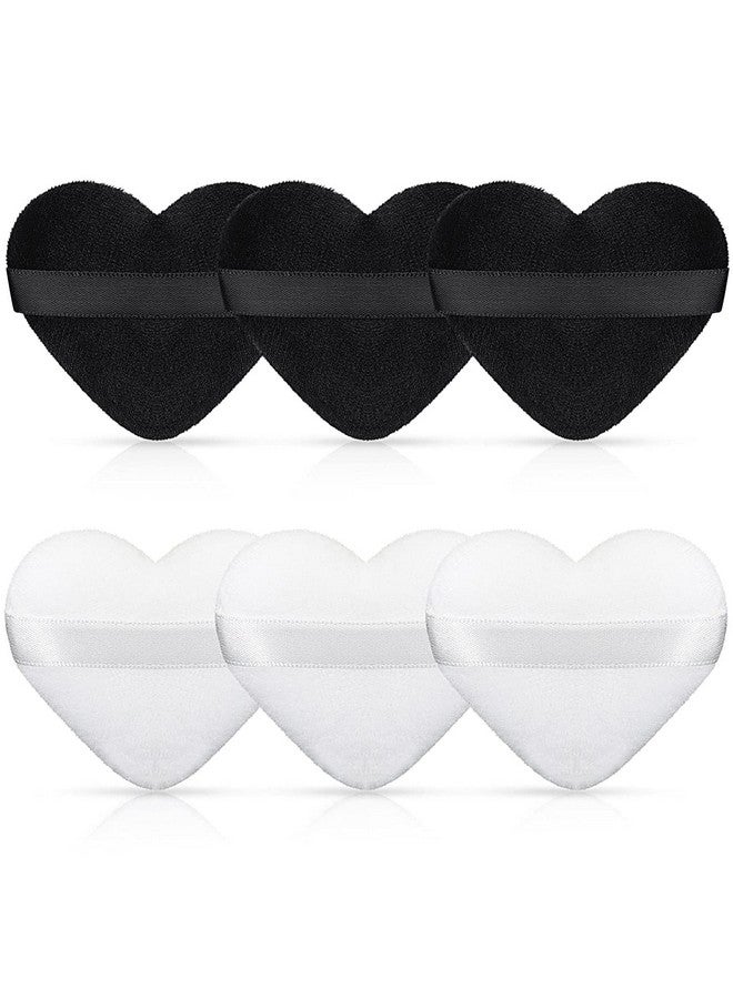 COSLUXE Makeup Blendiful Puffslarge Face Powder Puffs Cotton Velour Tear Drop Shape And Love Shape Puffmakeup Tool Beauty Sponges Blender (Love Heart Mini Pack Of 2 Pcs) - Image 1