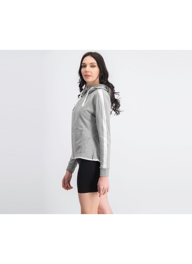 Tchibo - Women Sport Fit Long Sleeve Training Jackets, Grey - Image 1