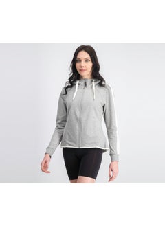 Women Sport Fit Long Sleeve Training Jackets, Grey