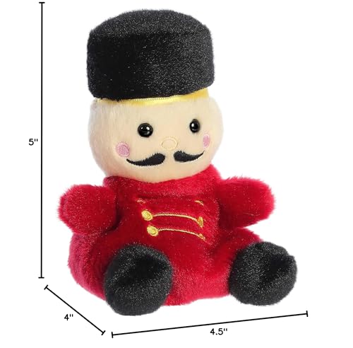 Aurora Adorable Palm Pals Marius Nutcracker Stuffed Animal - Pocket-Sized Fun - On-The-Go Play - Red 5 Inches - Image 5
