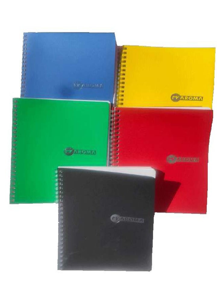 Aroma - Aroma Multicolor A4 Notebook - 100 Sheets with Durable Card Covers Aroma Spiral Bound A4 Notebook Multicolor Covers Perfect for All Uses - Image 1
