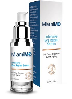 MiamiMD Iamimd Intensive Eye Repair Serum Under Eye Treatment & Antiaging Cream For Crow’S Feet Anti Wrinkle Eye Bags All Skin Types Day & Night Paraben Free Cruelty Free Fragrance Free 15 Ml  - Image 3