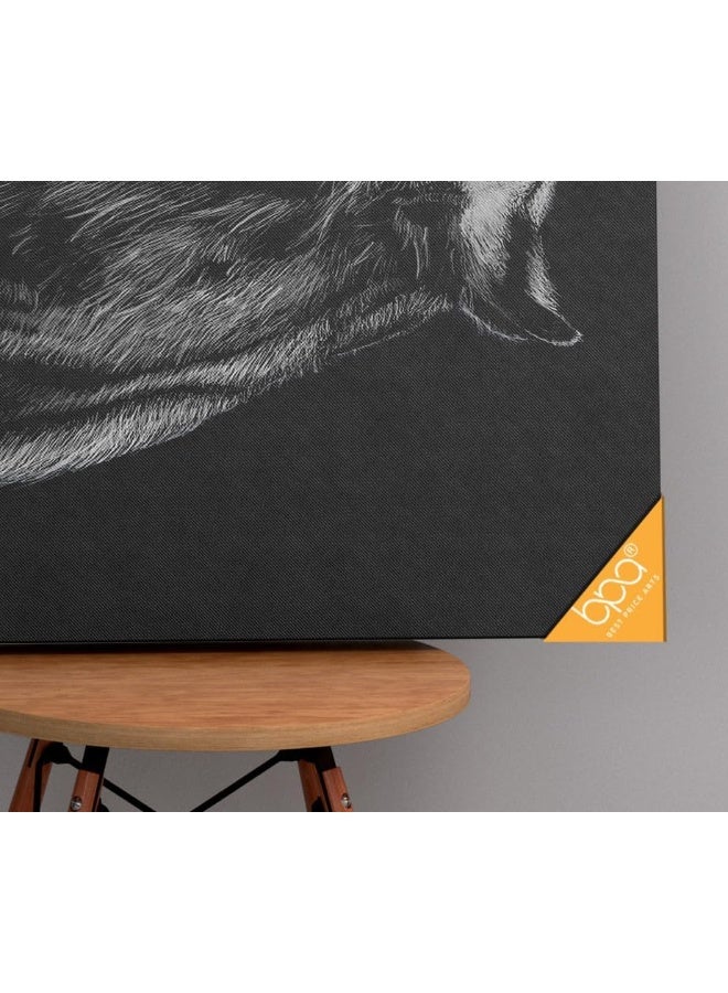 Home Trove Tiger Canvas For Home And Office Decor(40X60)  - Image 4