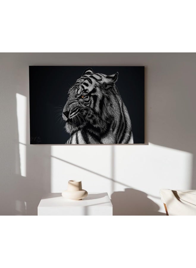 Home Trove Tiger Canvas For Home And Office Decor(40X60)  - Image 2