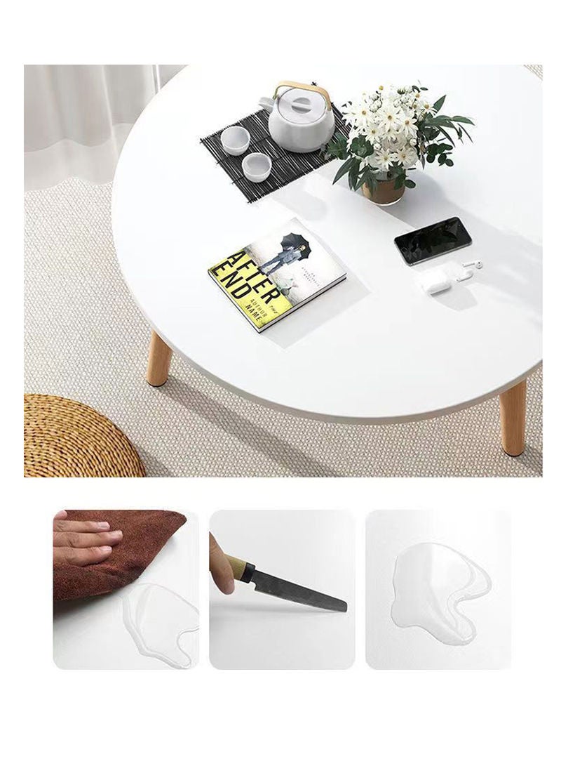 Sharpdo Simple Nordic Small Round Table Small Family Round Table Household Balcony Coffee Table - Image 4