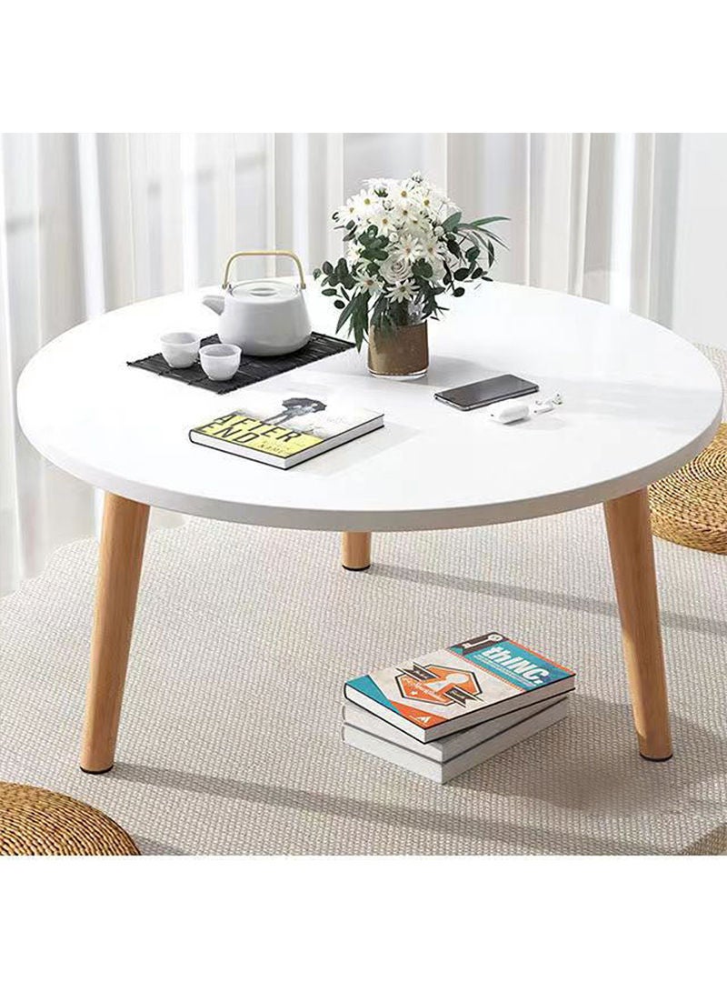 Sharpdo Simple Nordic Small Round Table Small Family Round Table Household Balcony Coffee Table - Image 5