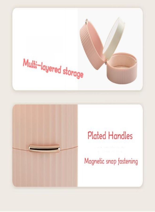 Pink jewelry storage box 9*5.5CM 1pcs  - Image 2