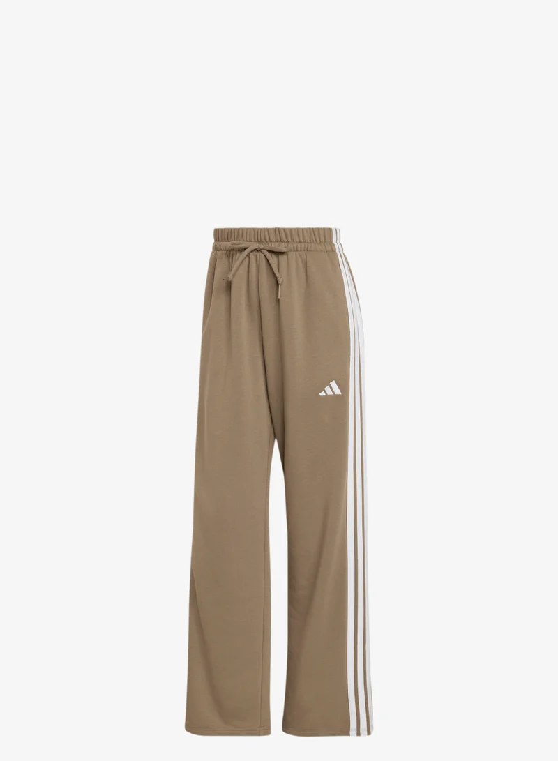 Essentials 3-Stripes Open Hem French Terry Joggers