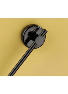 iSTAR iSTAR Stainless Steel Towel Ring/Napkin Ring/Towel Holder/Towel Hanger/Towel Holder for Washbasin and Napkin Holder Stand for Kitchen, Bathroom (Black Finish, Pack of 1)  - Image 3