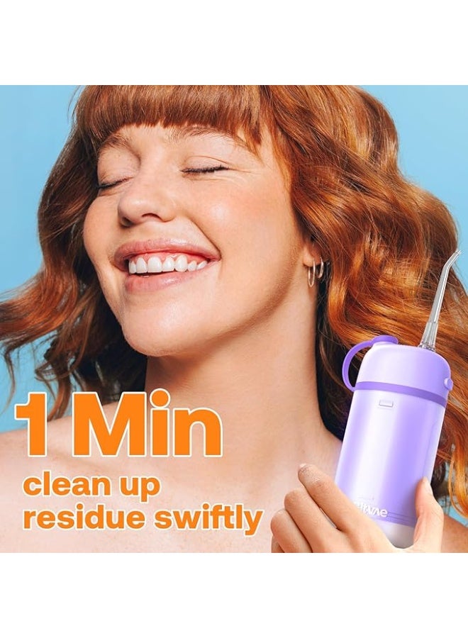 Bitvae Portable Water Flosser for Teeth | Bitvae P1 Mini Dental Floss and Water Floss Pick | Cordless Telescopic Tank Oral Irrigator | IPX7 Waterproof Cleaner for Sensitive Teeth and Braces | Travel Tooth Brush Companion - Image 5