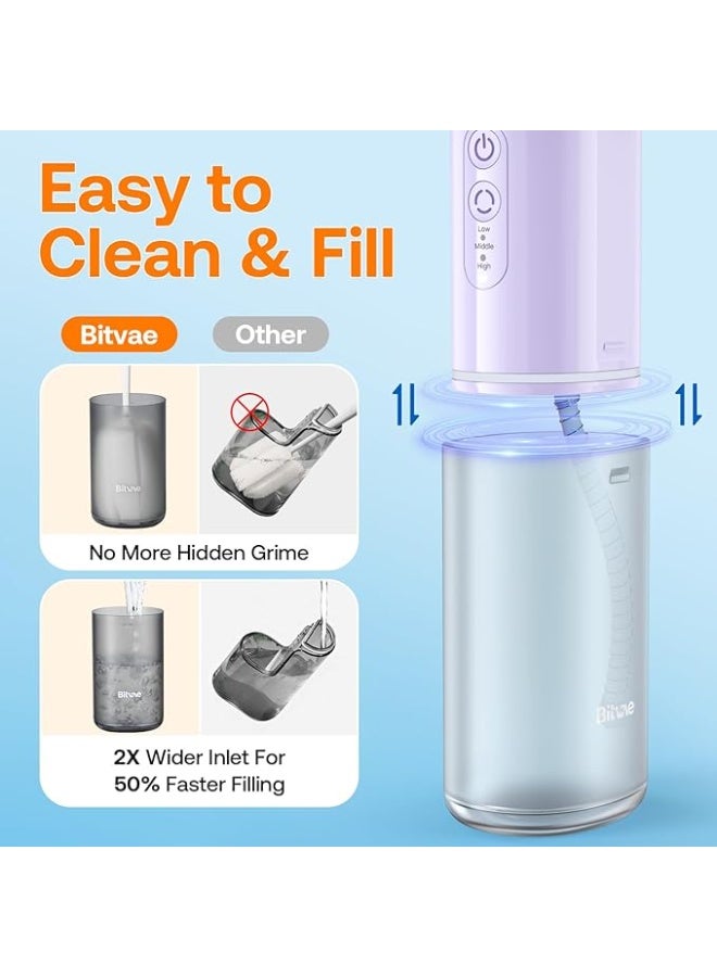 Bitvae Portable Water Flosser for Teeth | Bitvae P1 Mini Dental Floss and Water Floss Pick | Cordless Telescopic Tank Oral Irrigator | IPX7 Waterproof Cleaner for Sensitive Teeth and Braces | Travel Tooth Brush Companion - Image 4