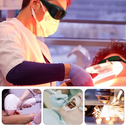 UpaClaire Welding spectacles Wrap-around laser safety spectacles 200nm-2000nm Goggles for laser cosmetology personnel - Image 5