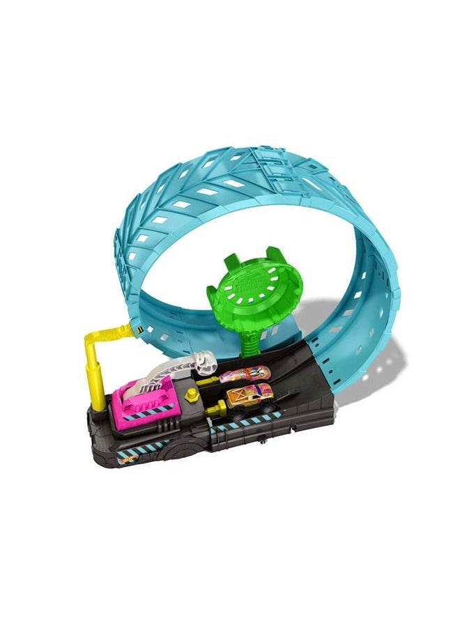 Hot Wheels Hw Mt Glow In The Dark Epic Loop Challenge Play Set  - Image 4
