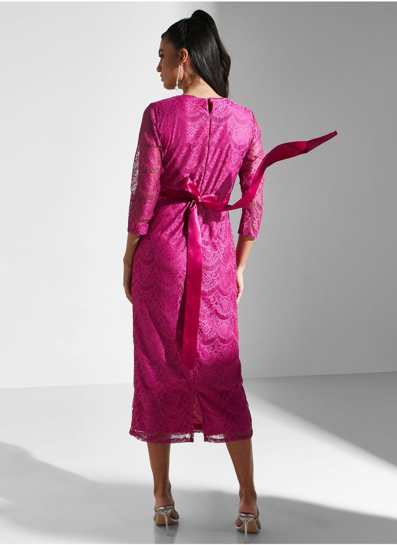 Golden Apple - Lace Detail Dress - Image 1
