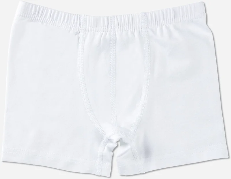 Baykar Boy Plain Single Color Boxer 3 Piece Set 3190 White