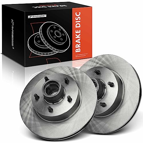A-Premium 11.00 inch (279.5mm) Front Vented Disc Brake Rotors Compatible with Select Chevy, Oldsmobile, Pontiac and Buick Models - Camaro, Impala, LeSabre, Electra, Delta 88, 2-PC Set - Image 1