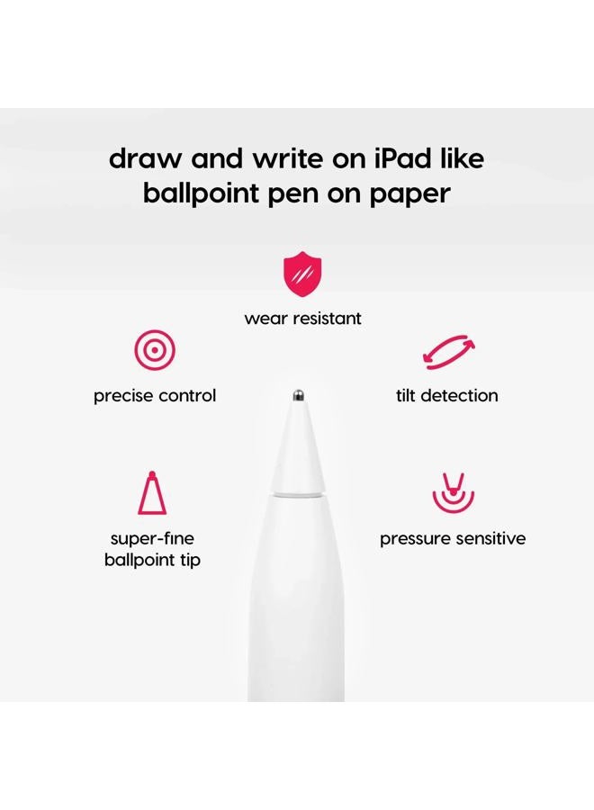 Astropad Rock Paper Pencil v3.0 – Paper Screen Protector for iPad 10.2 (7th, 8th, 9th Gen) + point Apple Pencil Tips 2 Pack – Compatible with Apple Pencil 1st/2nd Gens and Pencil Pro - Image 5