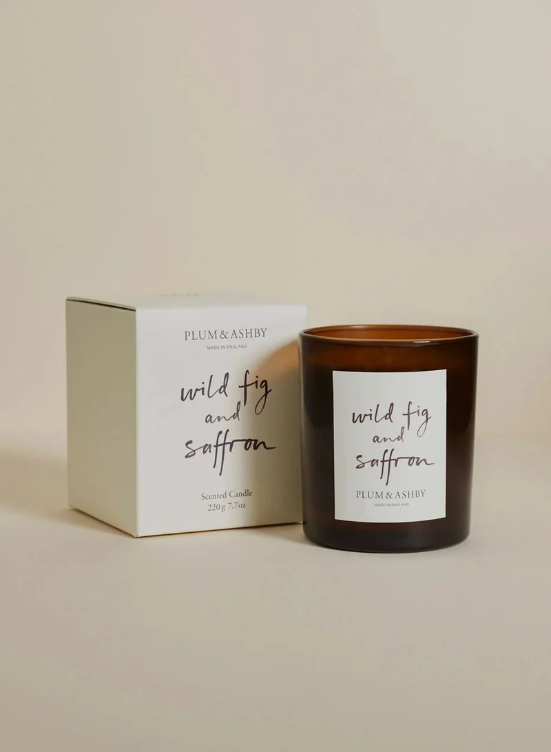 Plum & Ashby Wild Fig & Saffron Candle, 220g
