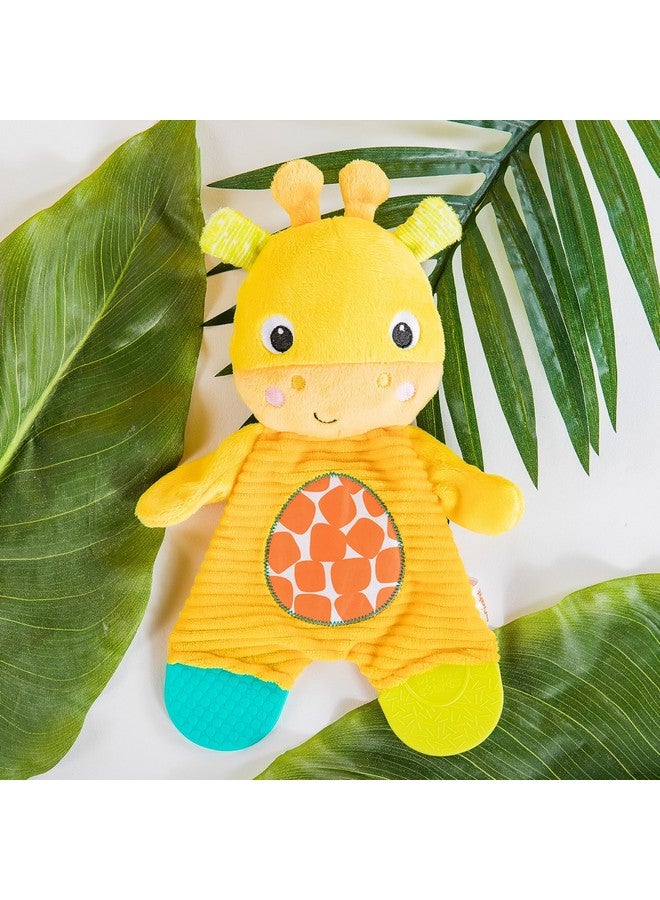 Bright Starts Snuggle & Teethe Bpa-Free Crinkle Teething Plush Baby Toy - Giraffe - Image 5