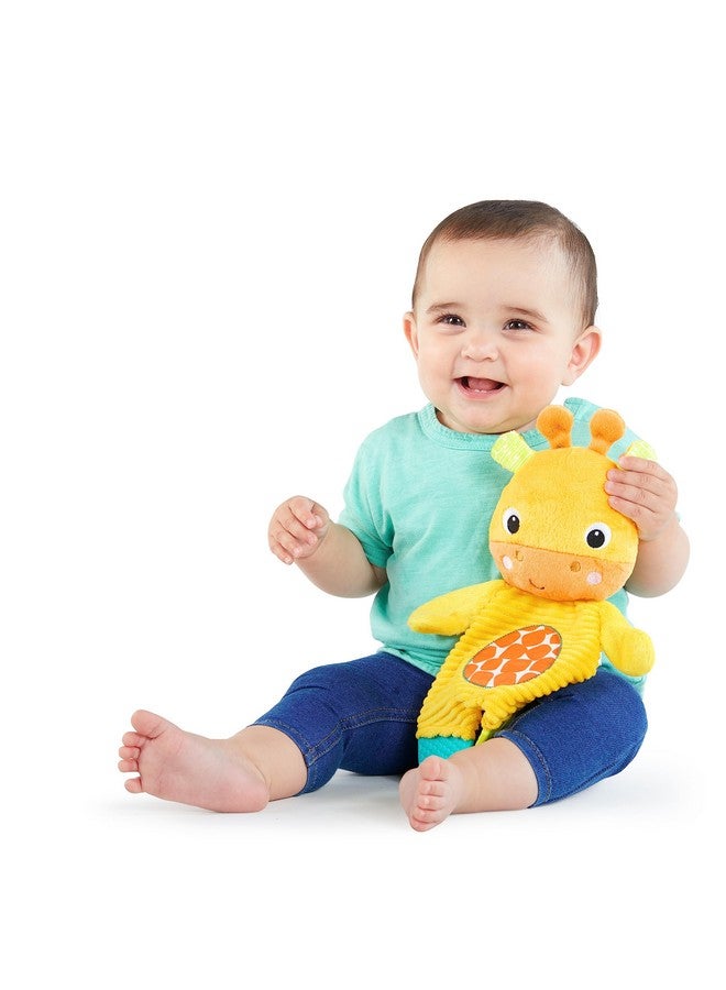 Bright Starts Snuggle & Teethe Bpa-Free Crinkle Teething Plush Baby Toy - Giraffe - Image 2