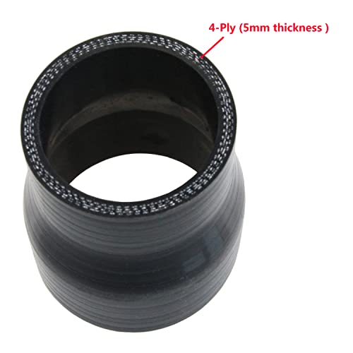 Ucreative Straight ID 2.0" to 2.5" (51mm to 63mm) Coupler Silicone Hose 4-Ply - Image 3