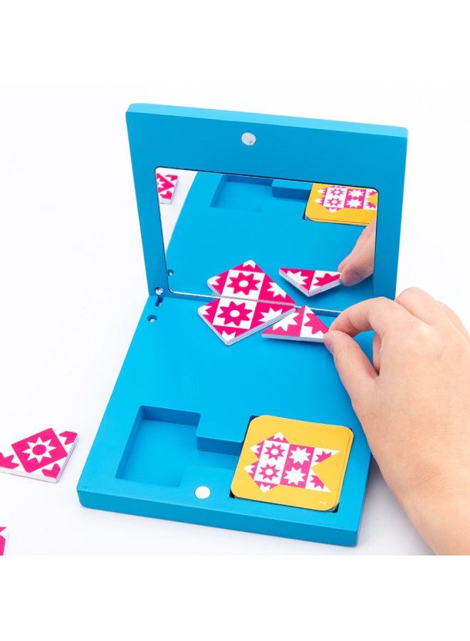 Children's Perspective Mirror Space Thinking Logic Training Board Game Baby Benefit Intelligence Mirror Puzzle Early Education Toys-Color:Mwsc-mirror Puzzle - Image 5