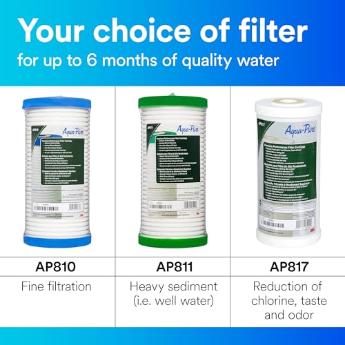 Aqua pure 3M Aqua-Pure Whole House Replacement Water Filter Cartridge AP817, for use with AP801 Housing, 25 Micron, Reduces Chlorine, Taste and Odor - Image 5