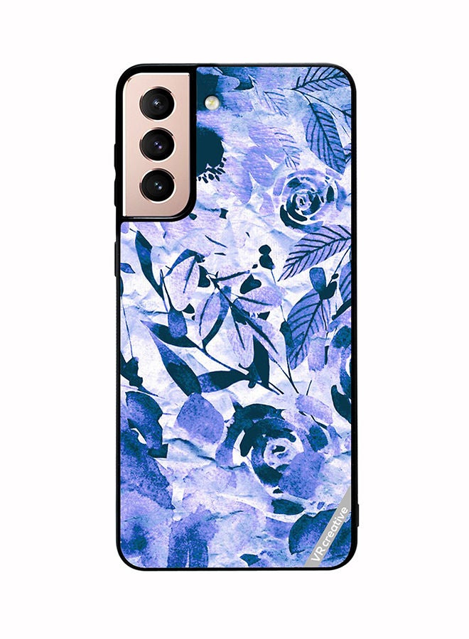 VR CREATIVE Protective Case Cover For Samsung Galaxy S21 Plus 5G Flower Design Multicolour - Image 1