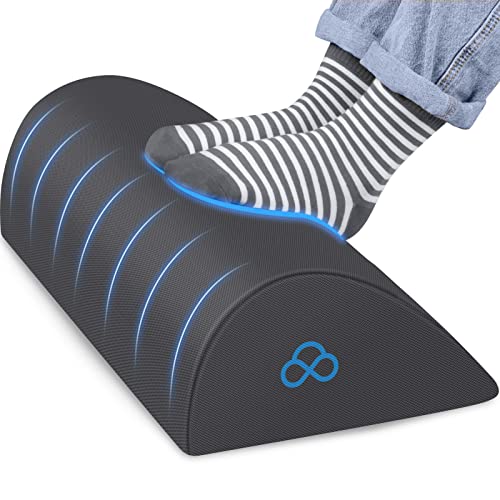 StepLively Foot Rest Ergonomic Pillow for Under Desk at Work, Anti-Fatigue Footrest Support Pillow for Fatigue & Pain Relief, Comfortable for Office Chair, Car Seat & Gaming Chair - Grey - Image 1